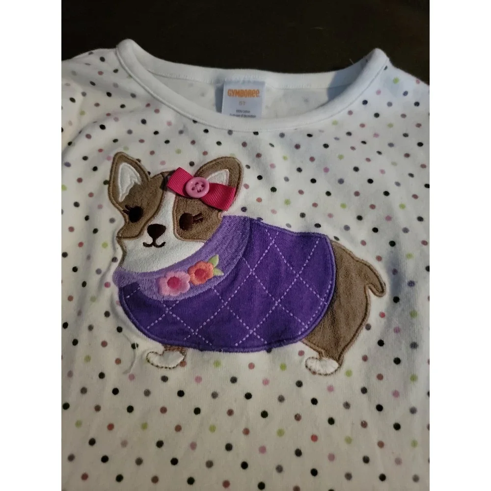 Gymboree stylish corgi‎ dog top size 5t